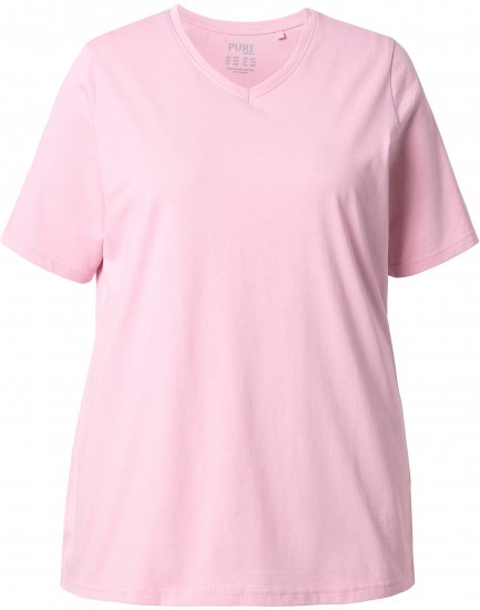 Ulla Popken Eco Cotton Basic T-Shirt 2-Pack Grey/Pink - Marškinėliai - 