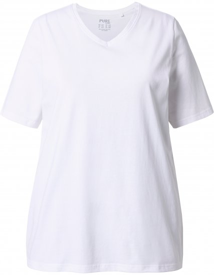 Ulla Popken Eco Cotton Basic T-Shirt 2-Pack Green/White - Marškinėliai - 