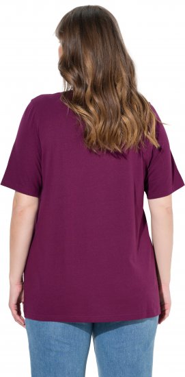 Ulla Popken Eco Cotton Basic T-Shirt 2-Pack Black/Red - Marškinėliai - 