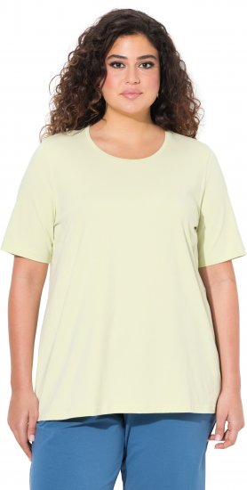 Ulla Popken Essential Round Neck Stretch Tee Pistachio - Marškinėliai - 