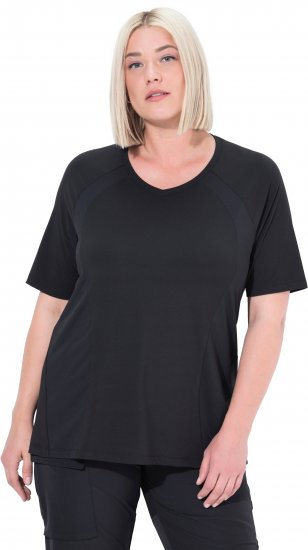 Ulla Popken Quick-Drying Short Sleeve T-Shirt Black - Marškinėliai - 