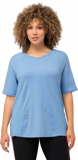 Ulla Popken Quick-Drying Short Sleeve T-Shirt Pale Blue - Marškinėliai - 