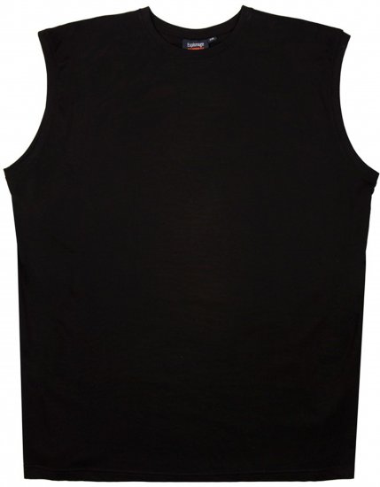 Espionage T113 Sleeveless Tee Black - Didelių dydžių vyriški marškinėliai be rankovių - Didelių dydžių vyriški marškinėliai be rankovių