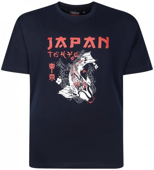Espionage T437 Japan T-Shirt Black - Marškinėliai - Marškinėliai - 2XL-14XL