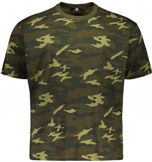 Big Bones X2175 Camo T-Shirt Green - Marškinėliai - Marškinėliai - 2XL-14XL