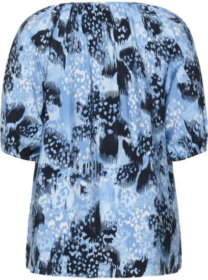 Kaffe Curve Aliana Tunic Blue Flower Animal - Tunikos - 