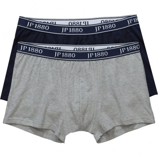 JP1880 Boxershorts Flexnamic 2-Pack Navy/Grey - Apatinis trikotažas ir plaukimo apranga - Apatinis trikotažas - 2XL-8XL