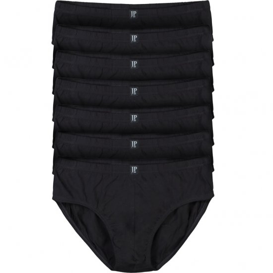 JP1880 Briefs OEKO-TEX 7-Pack Black - Apatinis trikotažas ir plaukimo apranga - Apatinis trikotažas - 2XL-8XL