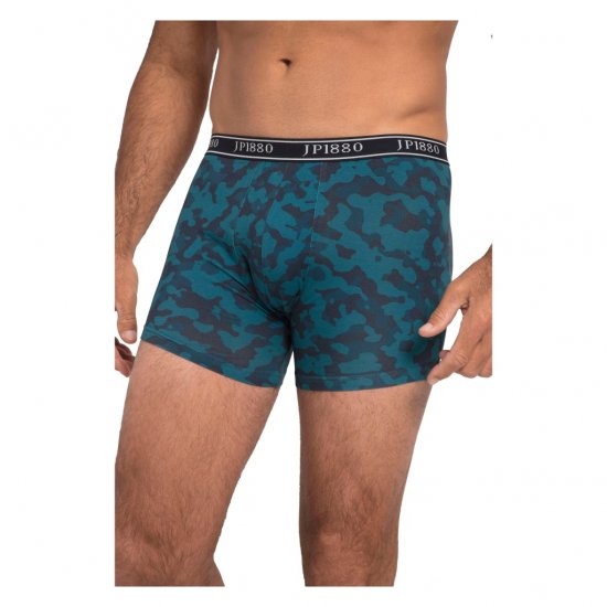 JP1880 Boxershorts Flexnamic OEKO-TEX Mid 2-Pack Blue - Apatinis trikotažas ir plaukimo apranga - Apatinis trikotažas - 2XL-8XL