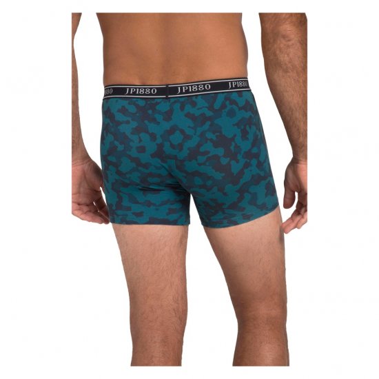 JP1880 Boxershorts Flexnamic OEKO-TEX Mid 2-Pack Blue - Apatinis trikotažas ir plaukimo apranga - Apatinis trikotažas - 2XL-8XL