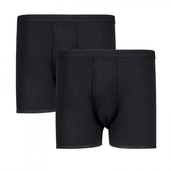 Adamo Royal Ribbed Boxershorts 2-Pack Black - Apatinis trikotažas ir Plaukimo apranga - Apatinis trikotažas - 2XL-8XL