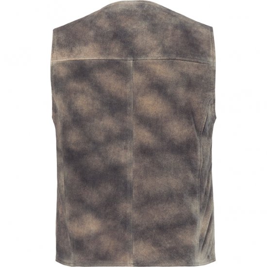 JP1880 Vest Traditional Cowhide Graphite Grey - Trachten & Oktoberfest - Oktoberfest apranga didelių dydžių (Trachten)