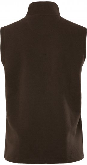 JP1880 Fleece Vest Stand-up Collar Brown - Didelės vyriškos striukės - Didelės vyriškos striukės