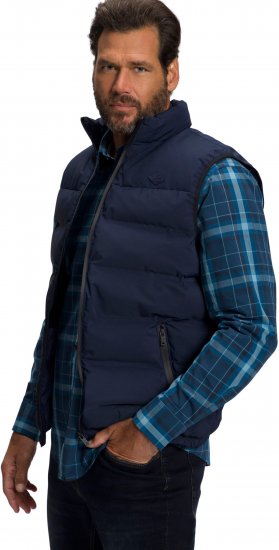 JP1880 Quilted Gilet Stand-up Collar Navy - Didelės vyriškos striukės - Didelės vyriškos striukės