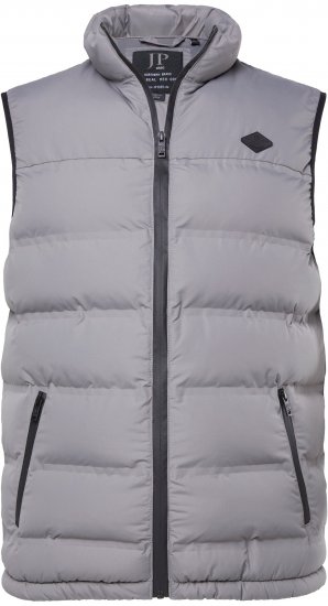 JP1880 Quilted Vest Outdoor Stand-up Collar Grey - Didelės vyriškos striukės - Didelės vyriškos striukės
