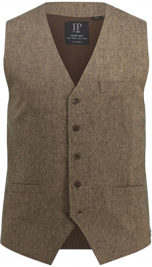 JP1880 Vest Tweed Wool Blend Traditional Light Brown - Šventinė apranga - Šventinė apranga – Švęsti stilingai ir patogiai