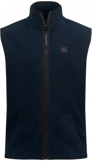 JP1880 Fleece Gilet Stomach Fit Navy - Didelės vyriškos striukės - Didelės vyriškos striukės
