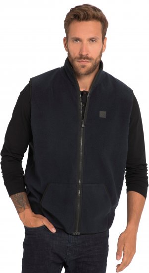 JP1880 Fleece Gilet Stomach Fit Navy - Didelės vyriškos striukės - Didelės vyriškos striukės