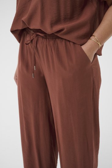 Kaffe Curve Emilia Wide Pants Henna Brown - Kelnės - 