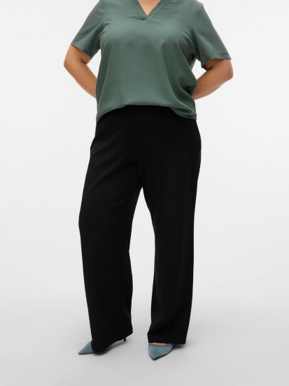 Vero Moda Berlin Zamira Wide Leg Pants Black - Kelnės - 