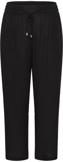 Kaffe Curve Mille Wide Pants Black Deep - Medžiaginės kelnės - 