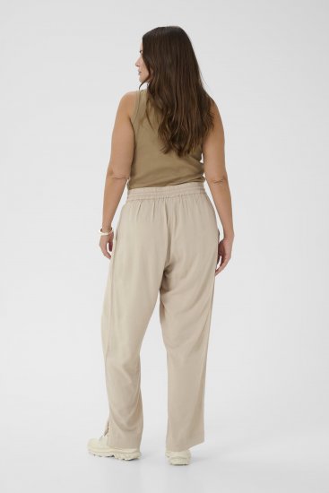 Kaffe Curve Mille Wide Pants Feather Grey - Medžiaginės kelnės - 