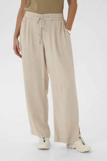 Kaffe Curve Mille Wide Pants Feather Grey - Medžiaginės kelnės - 