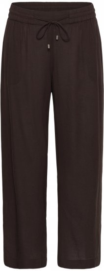 Kaffe Curve Mille Wide Pants Coffee Brown - Medžiaginės kelnės - 
