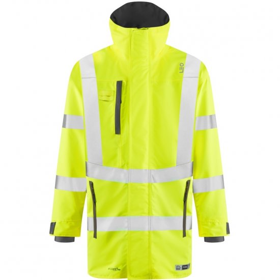 Leo Eastleigh Ecoviz 10K Performance Breathable Anorak Hi-Vis Yellow - Darbo drabužiai - Darbo drabužiai - 3XL-10XL