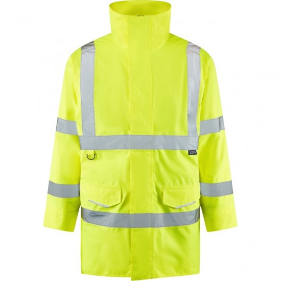 Leo Tawstock EcoViz 4K Baffle Lined Anorak Hi-Vis Yellow - Darbo drabužiai - Darbo drabužiai - 3XL-10XL