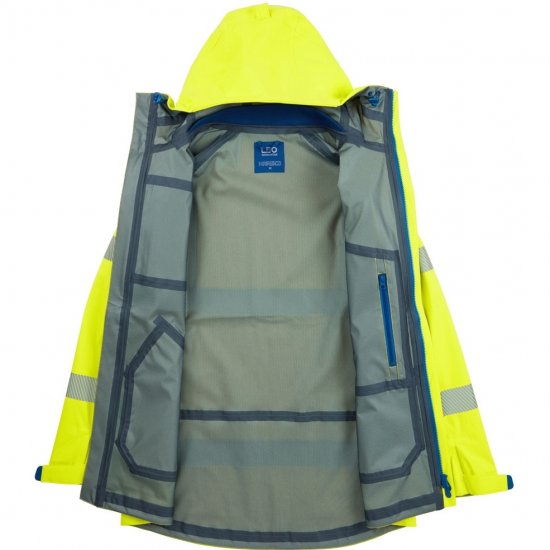 Leo Marisco LTEC 20K High Performance Breathable Waterproof Hi-Vis Yellow - Darbo drabužiai - Darbo drabužiai - 3XL-10XL