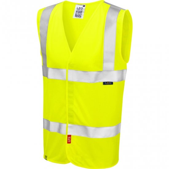 Leo Milford Ecoviz Lfs Waistcoat Hi-Vis Yellow - Darbo drabužiai - Darbo drabužiai - 3XL-10XL