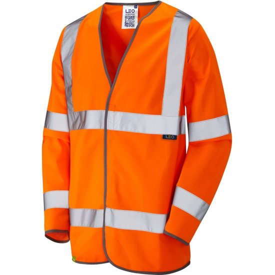 Leo Shirwell Ecoviz Sleeved Waistcoat Hi-Vis Orange - Darbo drabužiai - Darbo drabužiai - 3XL-10XL
