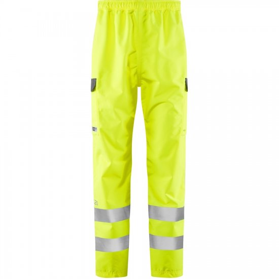 Leo Westleigh Ecoviz 10K Performance Breathable Overtrouser Hi-Vis Yellow - Darbo drabužiai - Darbo drabužiai - 3XL-10XL
