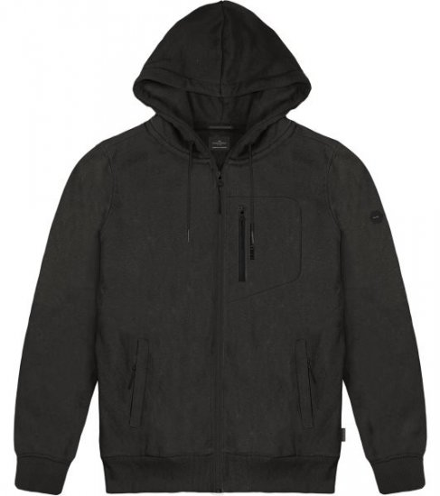 Double Outfitters MTOP-1160 Džemperis su gobtuvu ir užtrauktuku Juoda - Megztiniai ir džemperiai - Megztiniai ir Džemperiai - 2XL-14XL
