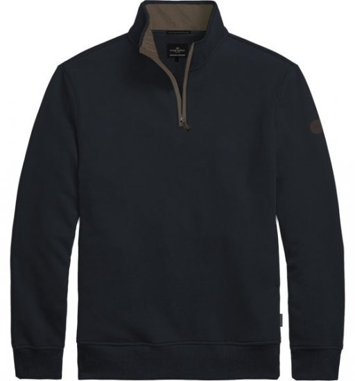 Double Outfitters MTOP-1163 Džemperis su trumpu užtrauktuku Tamsiai mėlyna - Megztiniai ir džemperiai - Megztiniai ir Džemperiai - 2XL-14XL