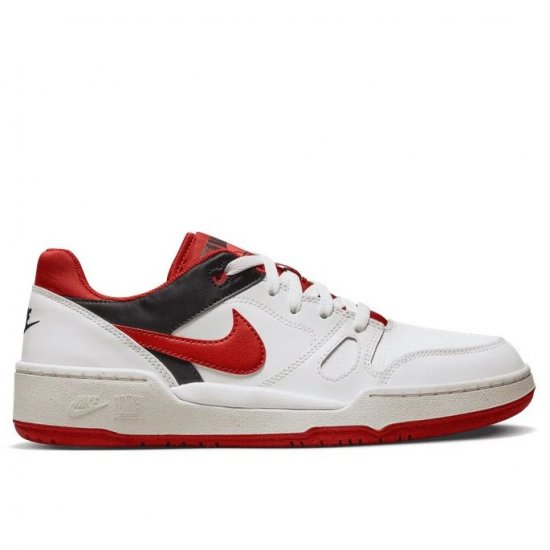 Nike FULL FORCE LO Men Sneakers Red-White - Vyriški batai 40-52 - 
