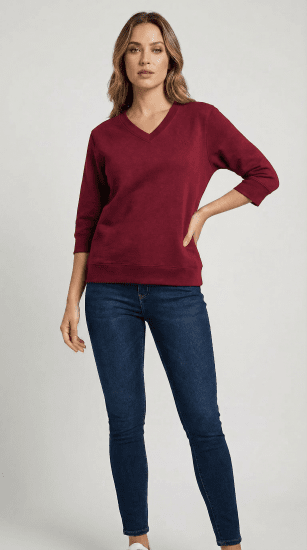Nora Mikken GELINA Sweater Burgundy - DRABUŽIAI MOTERIMS XS-XXL - 