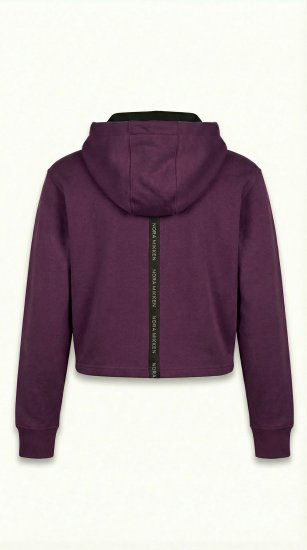 Nora Mikken KAMILLA Cropped Hoodie Mauve Wine - DRABUŽIAI MOTERIMS XS-XXL - 