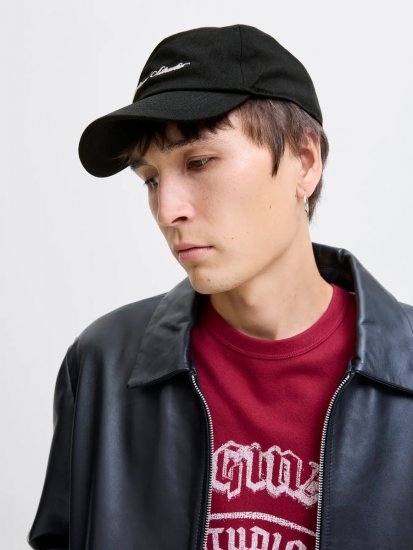 Jack & Jones Frame Norrebro Kepurė su snapeliu Juoda - Kepurės su snapeliu - 