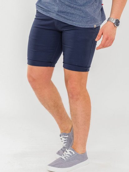 D555 Opala-1 Stretch Chino Shorts Navy - Šortai - Šortai - W40-W60