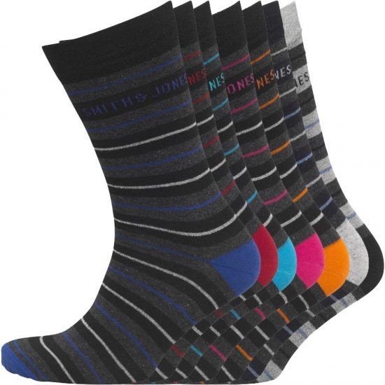 Smith & Jones Orkney 7-pack Socks - Apatinis trikotažas ir plaukimo apranga - Apatinis trikotažas - 2XL-8XL