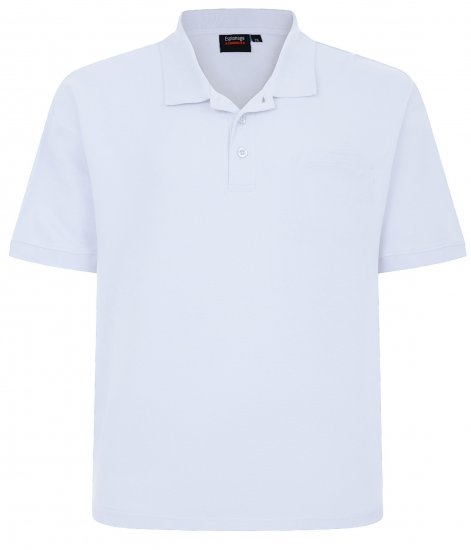Espionage P074 balti polo marškinėliai - Polo marškinėliai - Polo marškinėliai - 2XL-8XL