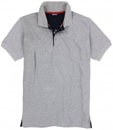 Adamo Pablo Comfort fit Polo Shirt Grey - Polo marškinėliai - Polo marškinėliai - 2XL-8XL