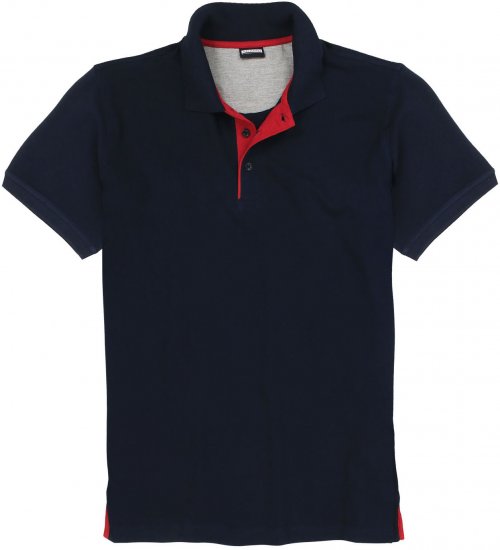 Adamo Pablo Comfort fit Polo Shirt Navy - Polo marškinėliai - Polo marškinėliai - 2XL-8XL