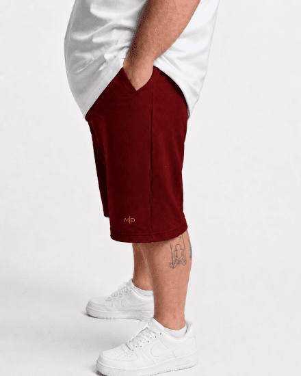 Motley Denim Paris Sweatshorts Red - Laisvalaikio kelnės ir šortai - Laisvalaikio Kelnės ir Šortai - 2XL-12XL