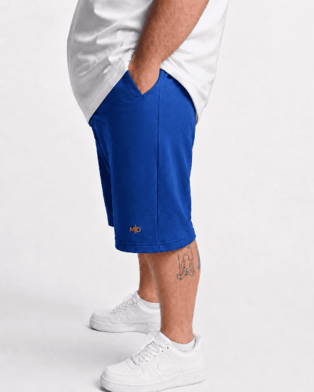 Motley Denim Paris Sweatshorts Royal Blue - Laisvalaikio kelnės ir šortai - Laisvalaikio Kelnės ir Šortai - 2XL-12XL