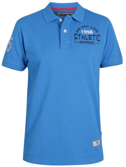 D555 Parker Polo Blue - Polo marškinėliai - Polo marškinėliai - 2XL-8XL