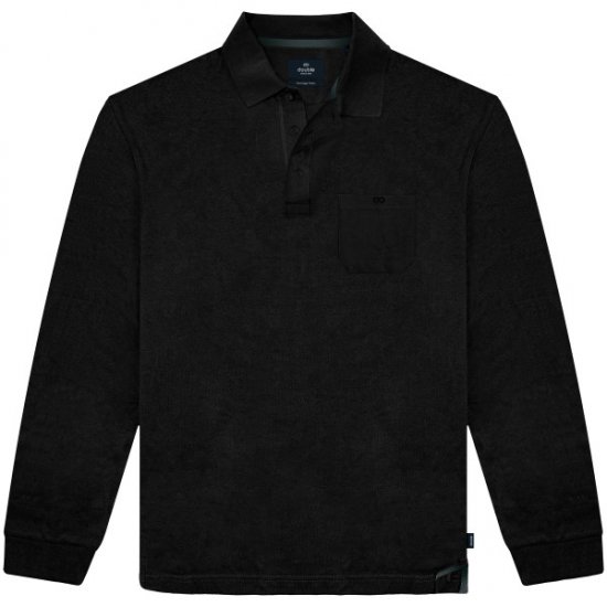 Double Outfitters PS-3100 Polo Shirt Chest Pocket Black - Polo marškinėliai - Polo marškinėliai - 2XL-8XL