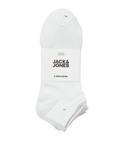 Jack & Jones Louis Kojinės Balta 3-pack - Apatinis trikotažas ir plaukimo apranga - Apatinis trikotažas - 2XL-8XL